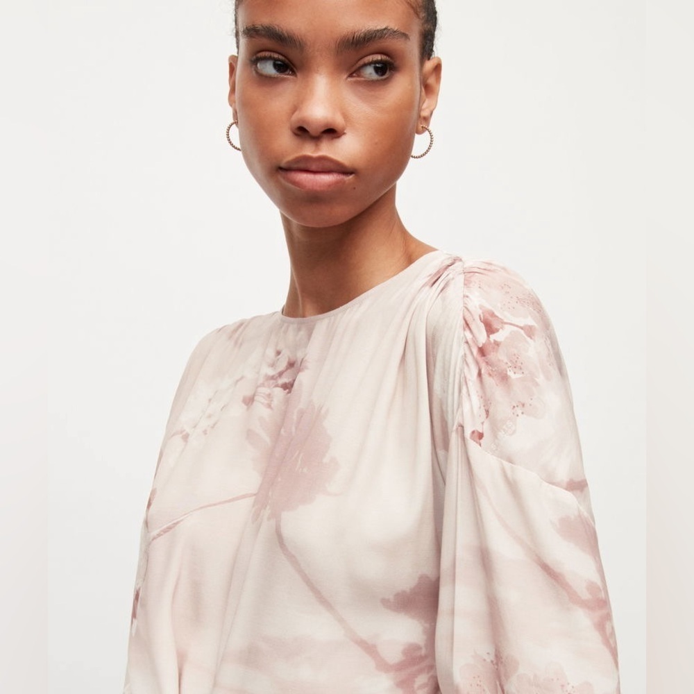 AllSaints Cassandra Ume Floral Mini Dress 16 - Picture 3 of 10